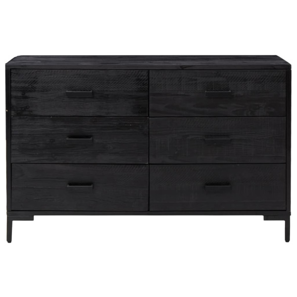 Szafka Czarny Drewno sosnowe vidaXL, 8468458