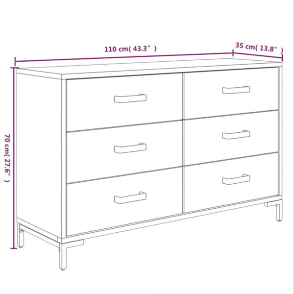 Szafka Czarny Drewno sosnowe vidaXL, 8468464