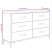 Szafka Czarny Drewno sosnowe vidaXL, 8468464