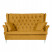 Inny kolor wybarwienia: Sofa kanapa uszak Gaja skandynawska Family glamour żółty