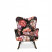 Inny kolor wybarwienia: Fotel bujany uszak skandynawski Luna Print Kwiaty
