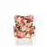 Inny kolor wybarwienia: Fotel uszak skandynawski Luna Print kwiatowy wzór