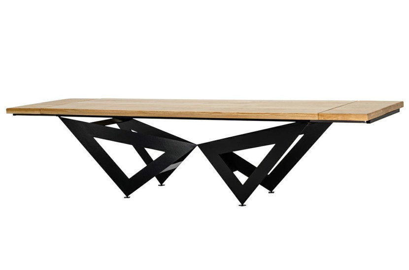 OUTLET Stół rozkładany AXEL 260-340 dębowy- drewno naturalne, 847697