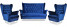 Inny kolor wybarwienia: Zestaw wypoczynkowy uszak Diana sofa fotele Family Meble