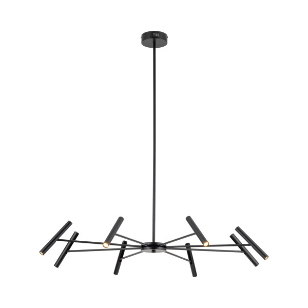 Lampa Wisząca Led Tk Lighting Niva Czarna 40W Ruchoma Regulowane Ramiona, 8557946