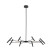 Lampa Wisząca Led Tk Lighting Niva Czarna 40W Ruchoma Regulowane Ramiona, 8557946