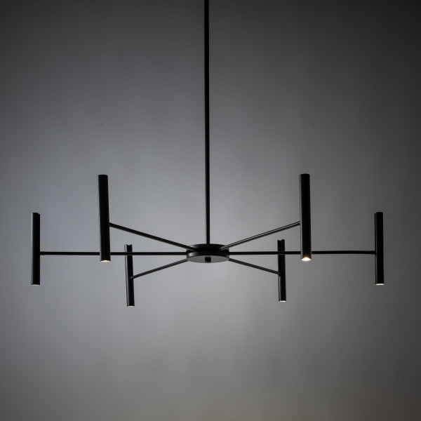 Lampa Wisząca Led Tk Lighting Niva Czarna 30W Ruchoma Regulowane Ramiona, 8574063