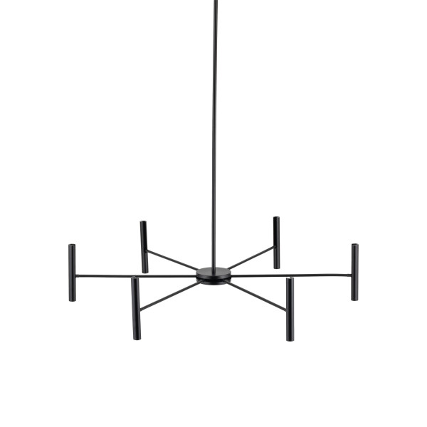 Lampa Wisząca Led Tk Lighting Niva Czarna 30W Ruchoma Regulowane Ramiona, 8574066