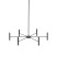 Lampa Wisząca Led Tk Lighting Niva Czarna 30W Ruchoma Regulowane Ramiona, 8574066
