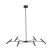 Lampa Wisząca Led Tk Lighting Niva Czarna 30W Ruchoma Regulowane Ramiona, 8574067