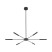 Lampa Wisząca Led Tk Lighting Niva Czarna 30W Ruchoma Regulowane Ramiona, 8574069