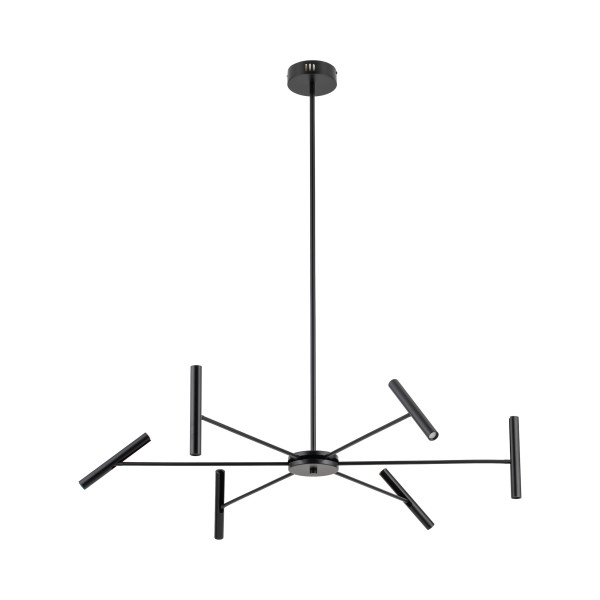 Lampa Wisząca Led Tk Lighting Niva Czarna 30W Ruchoma Regulowane Ramiona, 8574070