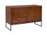 Komoda Megan loft III drewno i metal, kolor kasztan, 8576236