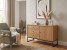 Komoda Megan loft III drewno i metal, kolor dębowy, 8576239