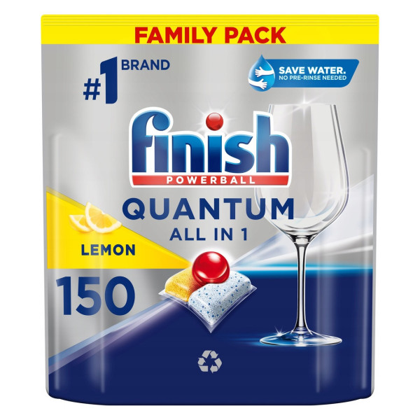 Kapsułki do zmywarki FINISH Quantum All in 1 Lemon 150szt, 8583541