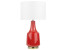 Produkt: Lampa stołowa nocna ceramiczna czerwona