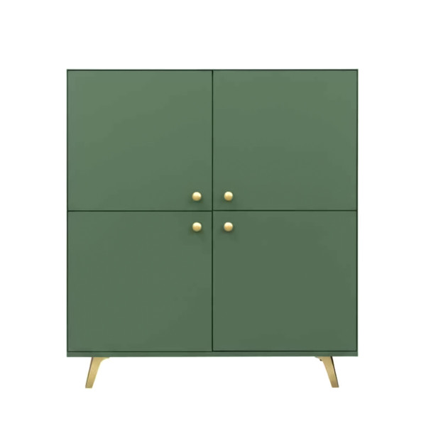 Komoda GALIO 100x112x41 cm Zieleń, 8696466