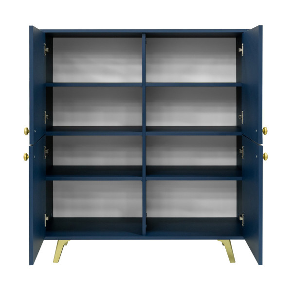 Komoda GALIO 100x112x41 cm Odcienie niebieskiego, 8696472