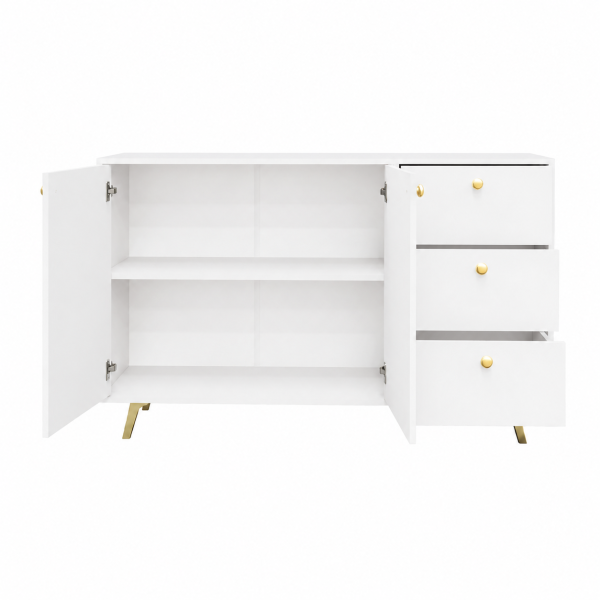 Komoda GALIO 140x86x41 cm Biała, 8696474
