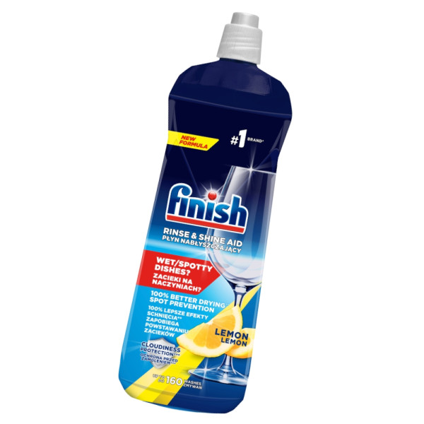 Płyn nabłyszczający do zmywarki FINISH Shine&Protect cytrynowy 800ml, 8700689