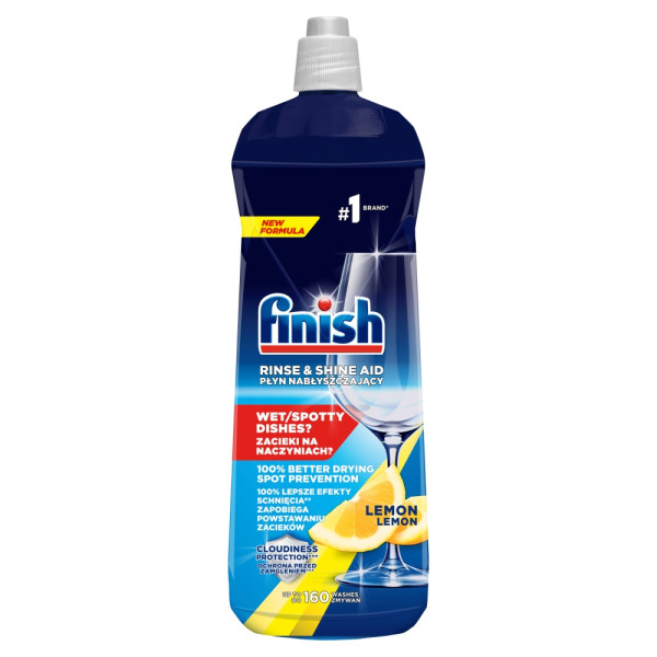 Płyn nabłyszczający do zmywarki FINISH Shine&Protect cytrynowy 800ml, 8700693