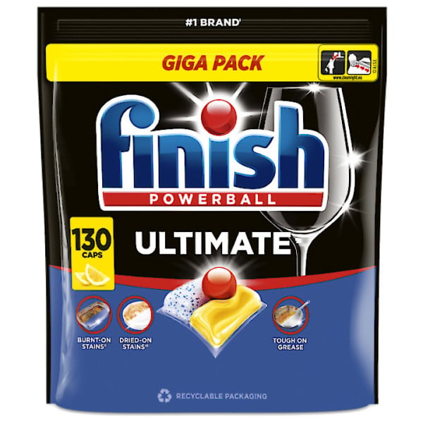 Kapsułki do zmywarki FINISH Ultimate Lemon 130 szt, 8723634