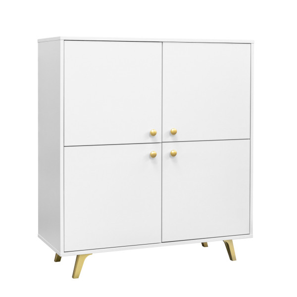Komoda GALIO 100x112x41 cm Biała, 8753532