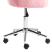 Fotel biurowy obrotowy boucle różowe, 8753754