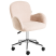 Fotel biurowy obrotowy boucle jasnobeżowe, 8754562