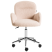 Fotel biurowy obrotowy boucle jasnobeżowe, 8754563