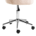Fotel biurowy obrotowy boucle jasnobeżowe, 8754565