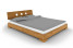 Inny kolor wybarwienia: Łóżko VENTO E-4 160x200 cm z Drewnianym Zagłówkiem Dąb Dziki