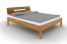 Inny kolor wybarwienia: Łóżko VENTO A-6 100x200 cm z Drewnianym Zagłówkiem Dąb Dziki