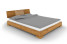 Inny kolor wybarwienia: Łóżko VENTO E-5 160x200 cm z Drewnianym Zagłówkiem Dąb Dziki