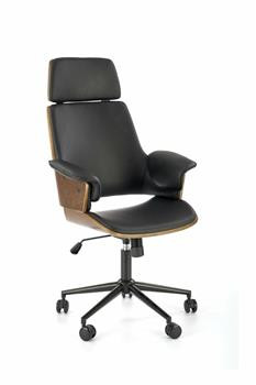 Fotel biurowy Berw orzech/czarny, 876662
