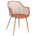 Produkt: Ażurowe Krzesło W Kolorze Brązowym Pola