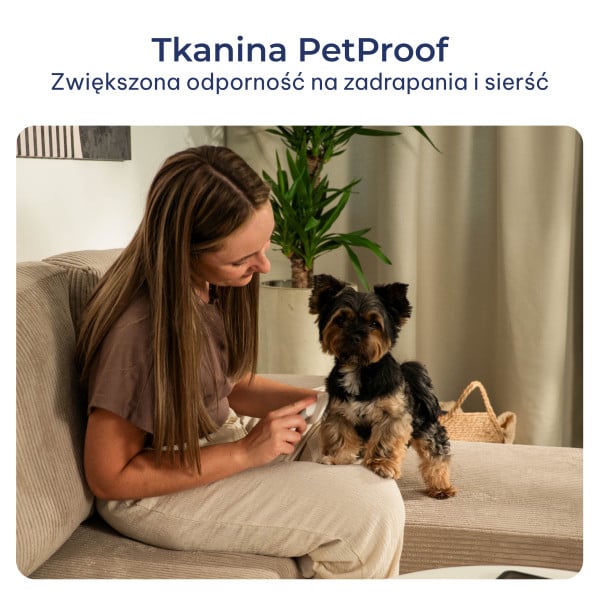 Narożnik piankowy ETERA z funkcją spania Szary, 8792373
