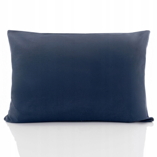 Poszewka na poduszkę 50x80 jednolita bawełniana ola navy, 8796798