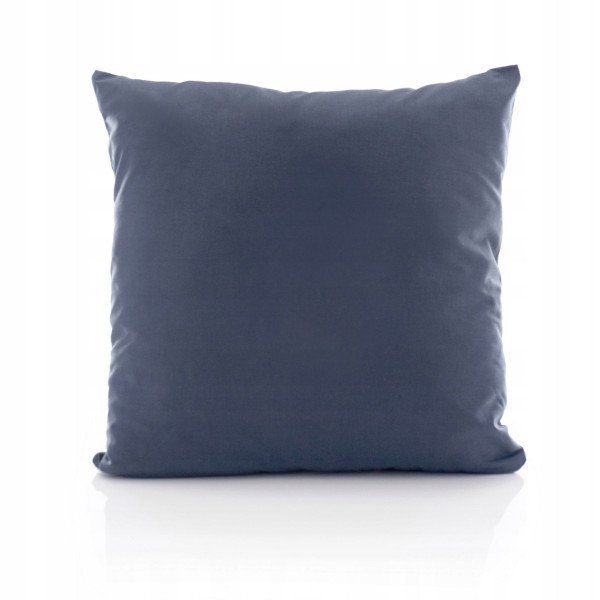 Poszewka na poduszkę 45x45 jednolita bawełniana ola navy, 8796878