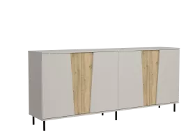 INDULIX Komoda 4 drzwi 200 (Cashmere/Artisan )