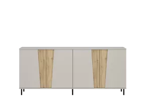 INDULIX Komoda 4 drzwi 200 (Cashmere/Artisan )