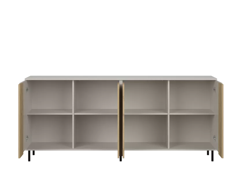 INDULIX Komoda 4 drzwi 200 (Cashmere/Artisan ), 8797967