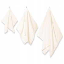 Ręcznik 70x140 Kąpielowy Łazienkowy Bawełna Silky 500g/m2 Kremowy