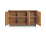 Szeroka Komoda SUNA 147x81 cm – Dąb Karmel do salonu trzydrzwiowa, 8807415