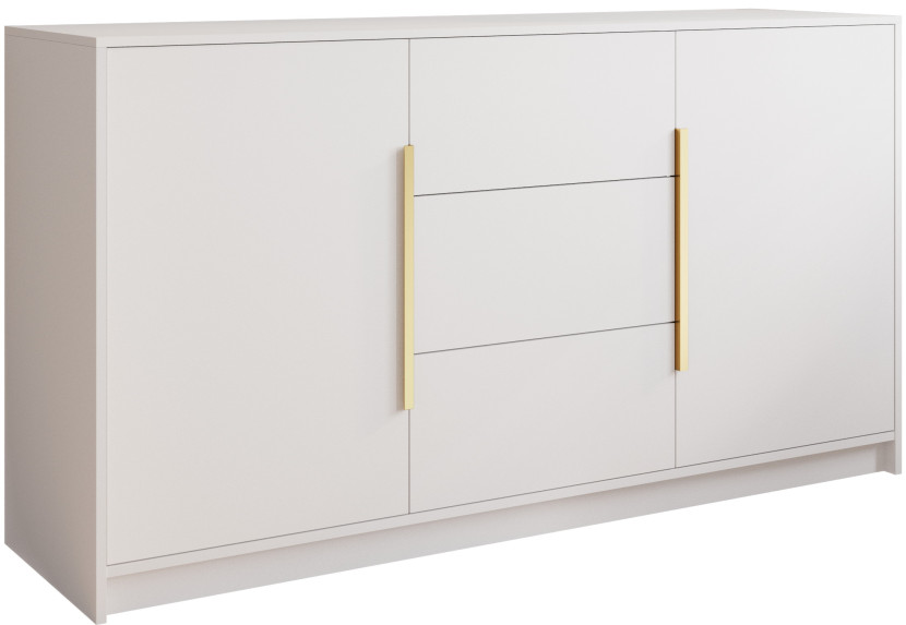 Komoda biała na ubrania do sypialni z szufladami 150 cm LESTO, 8820512