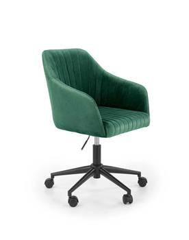 Fotel biurowy Emi Velvet zielony, 882335