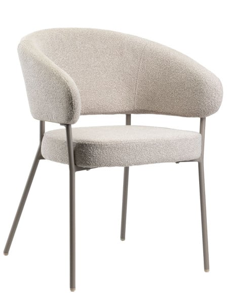 Krzesło tapicerowane ELARA cappuccino do kuchni i salonu, 8824392