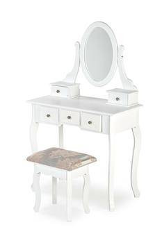 Toaletka ze stołkiem Elsa biała, 883196