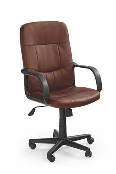 Fotel biurowy Zenel brązowy, 884032