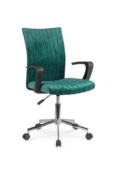 Fotel biurowy Raldo Velvet zielony, 884097